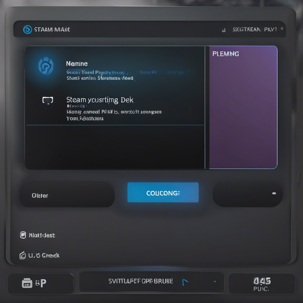 A screenshot of the Remote Play settings on the screen of a Steam Deck