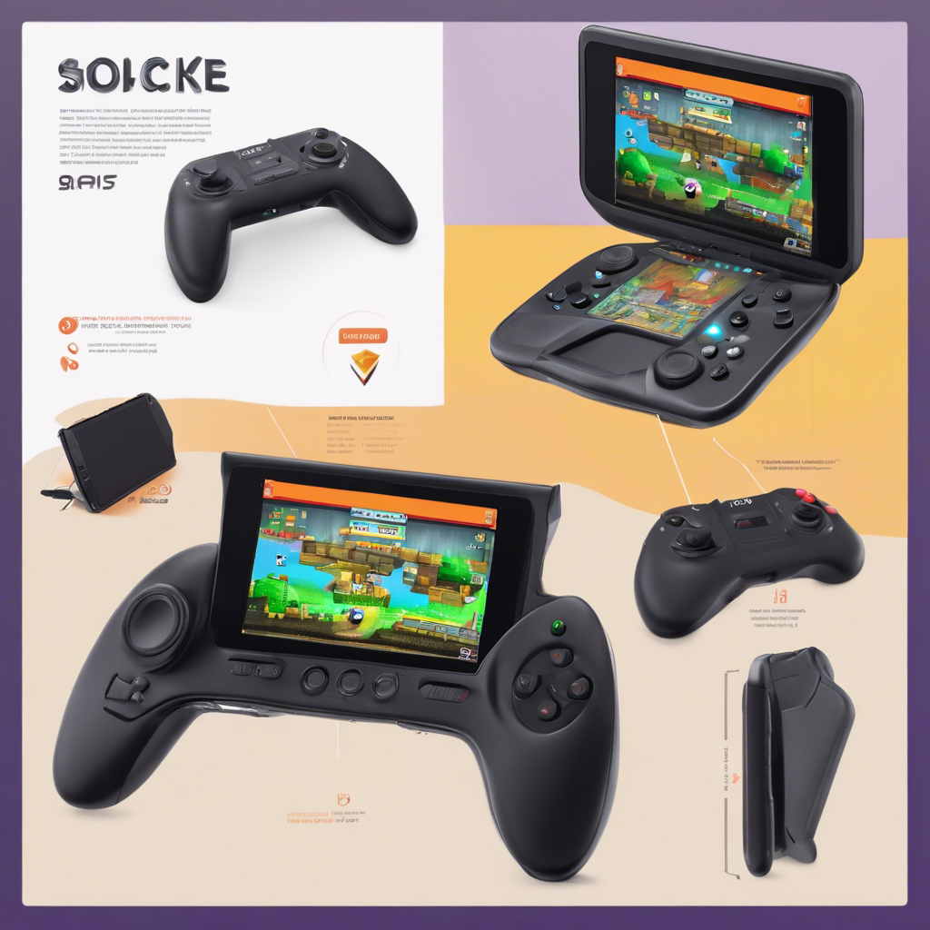 A sleek and modern gaming handheld device