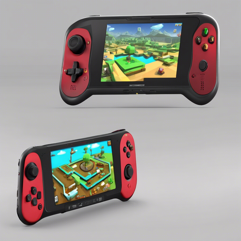 A sleek and modern handheld gaming device