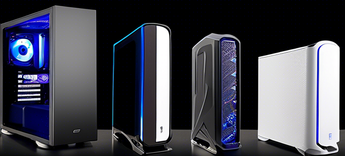 A sleek mid-tower PC case