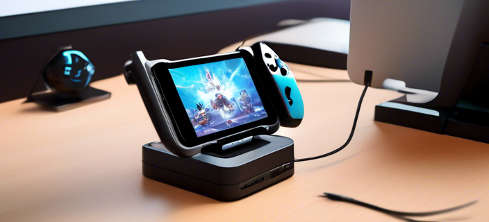 A high-powered dock for a portable gaming device