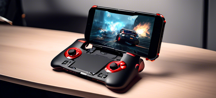 A portable gaming device with an ergonomic design