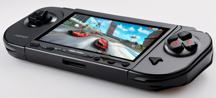 A sleek and modern handheld gaming console