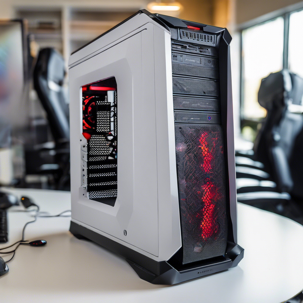 A compact tower gaming desktop