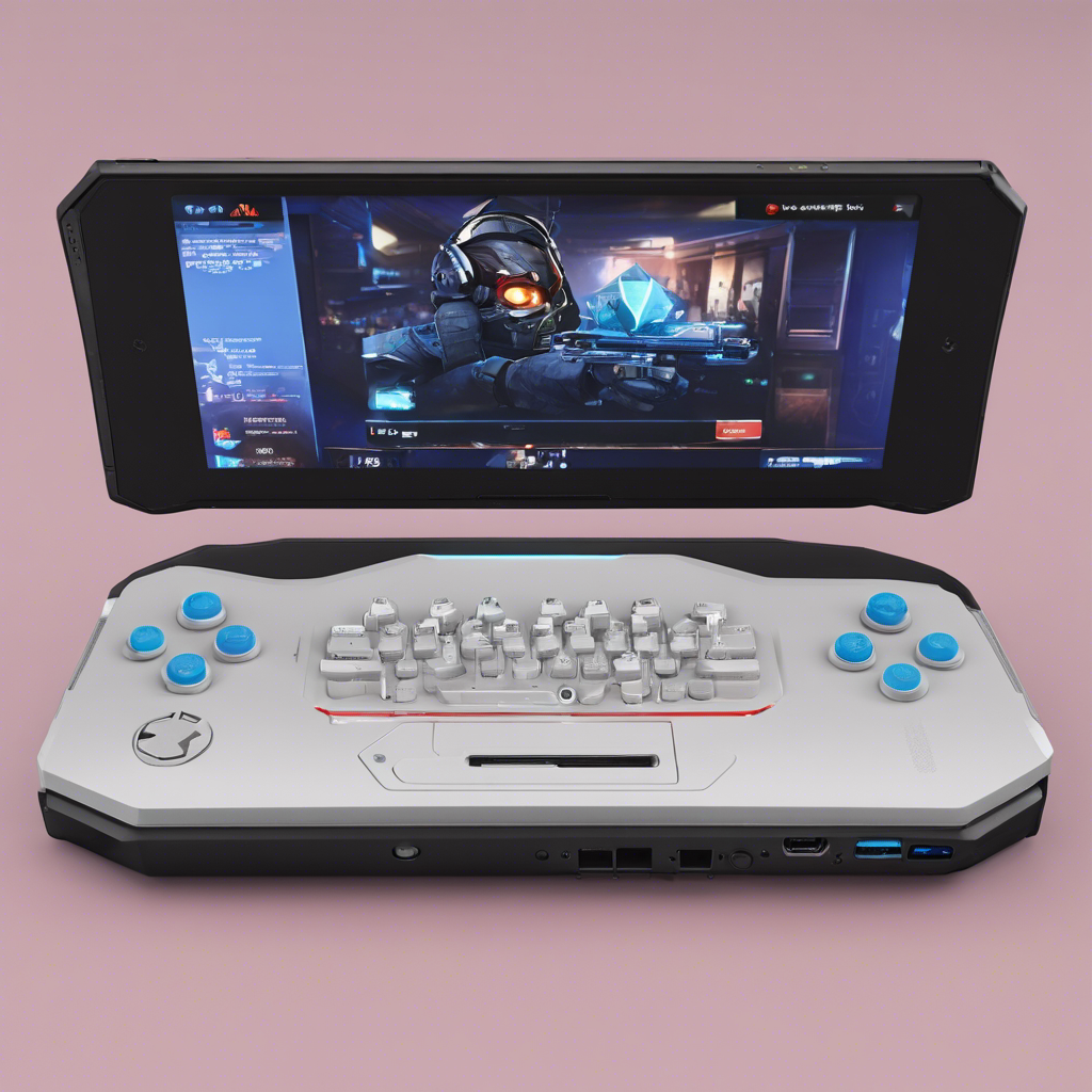 A sleek handheld gaming PC