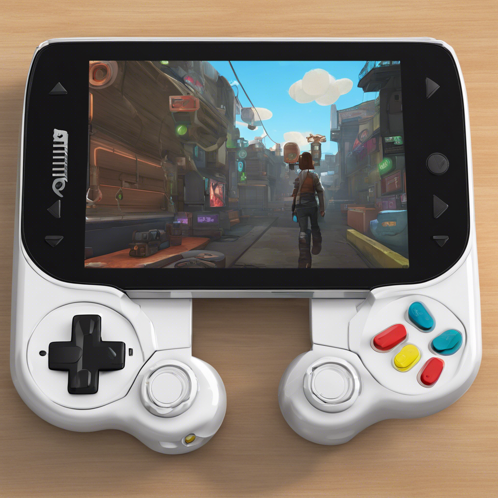 A sleek and stylish handheld gaming device