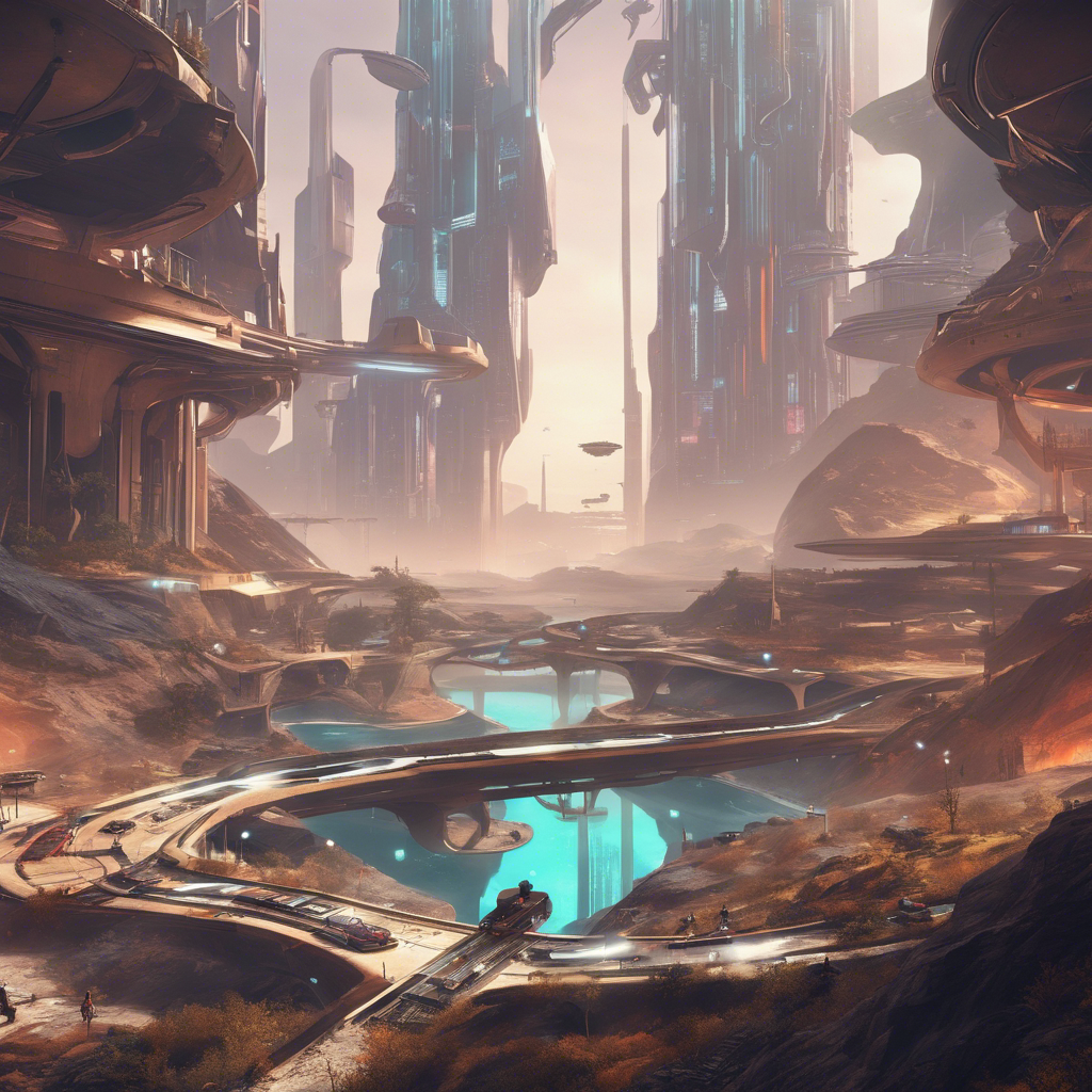 A futuristic gaming landscape