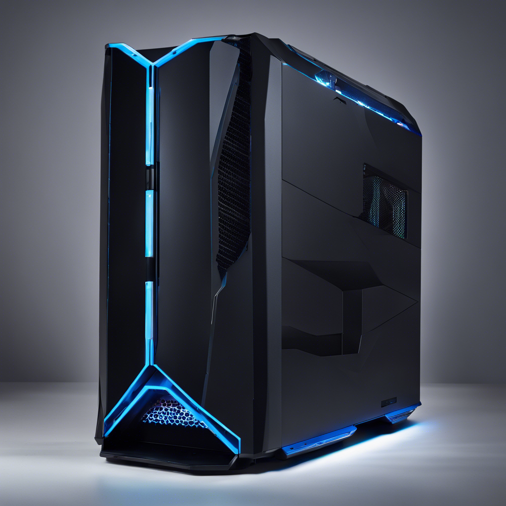 Acer Predator Orion 7000 chassis with blue RGB lighting